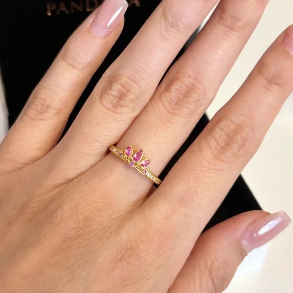 PANDORA RAPUNZEL TIARA DISNEY PRINCESS RINGS - Picture 5 of 6